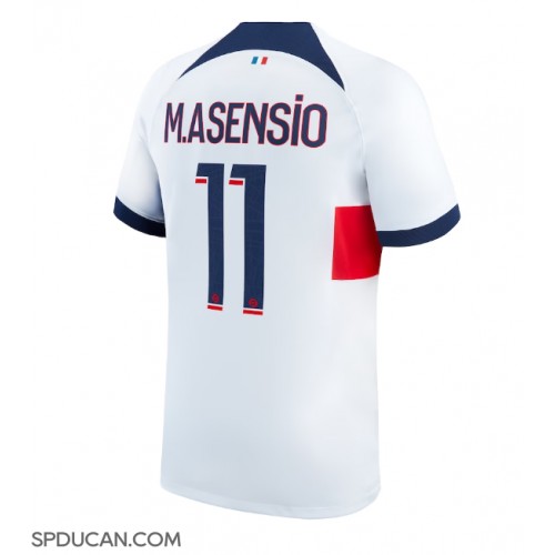 Muški Nogometni Dres Paris Saint-Germain Marco Asensio #11 Gostujuci 2023-24 Kratak Rukav
